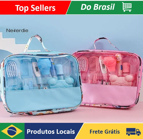 Kit de higiene 10/13 Recém-nascido Cuidados com o bebê Essencial 13 peças