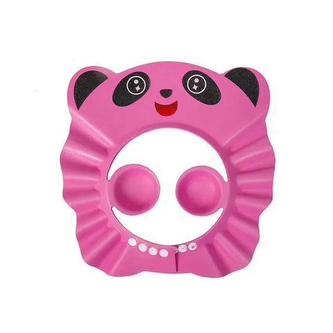 Touca de banho de bebê ajustável para lavagem de cabelo
