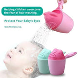 (2 cores) Proteja os olhos do seu bebê com este copo de enxágue de xampu