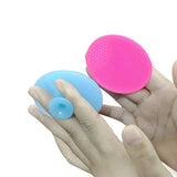 Escova de xampu de silicone para banho de bebês e crianças