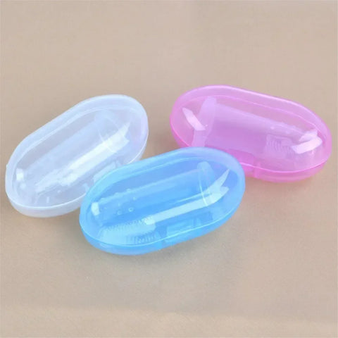 Conjunto de escova de dentes de dedo para bebês