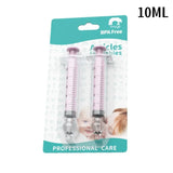 Aspirador nasal para bebês, 2 peças, seringa, limpador nasal para bebês, rinite infantil
