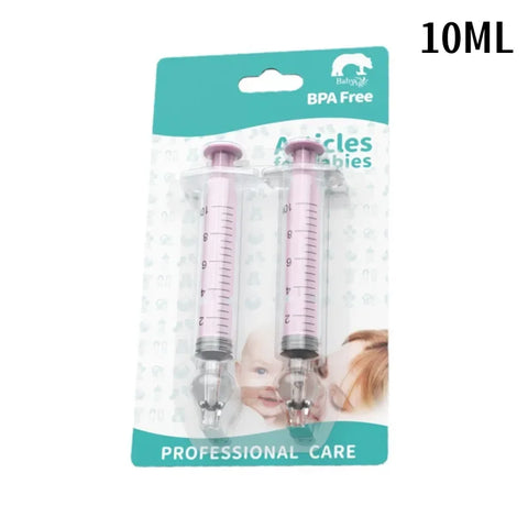 Aspirador nasal para bebês, 2 peças, seringa, limpador nasal para bebês, rinite infantil