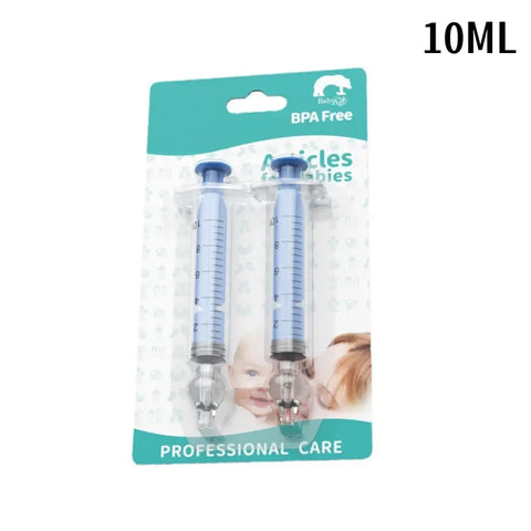Aspirador nasal para bebês, 2 peças, seringa, limpador nasal para bebês, rinite infantil