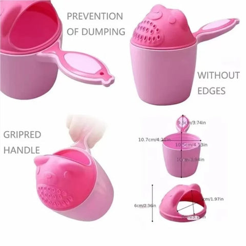 (2 cores) Proteja os olhos do seu bebê com este copo de enxágue de xampu